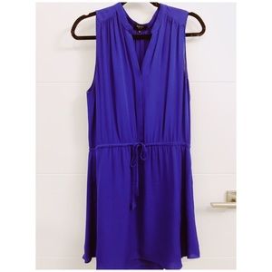 Aritizia Royal Blue Babaton 100% Silk Dress